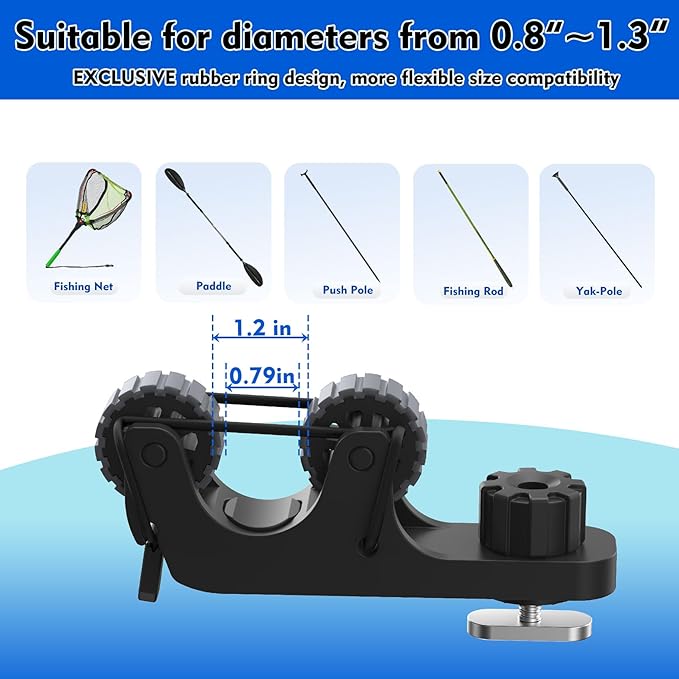 Soporte de remo para kayak con - Fishing Kayak Rod Holder reseña y precio