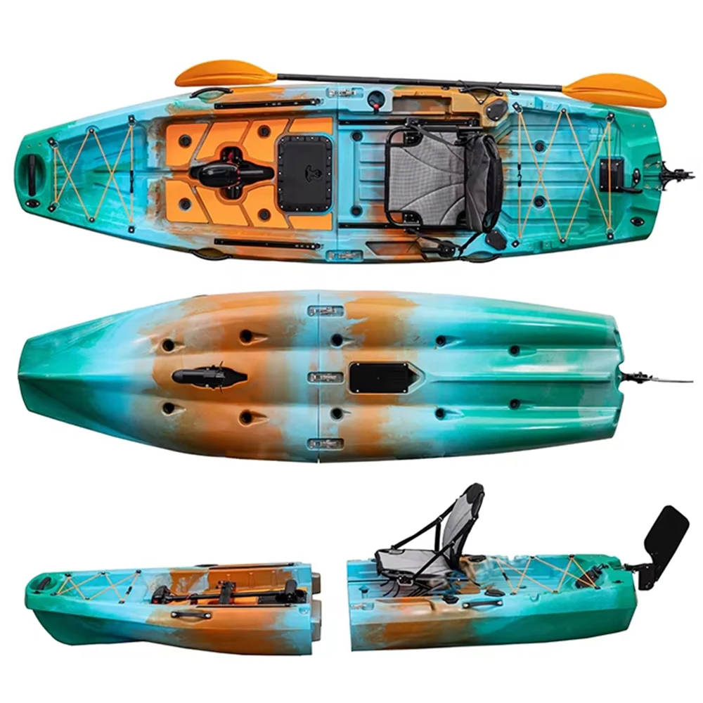 Kayak Modular con motor, canoa - Fishing Kayak Paddle reseña y precio